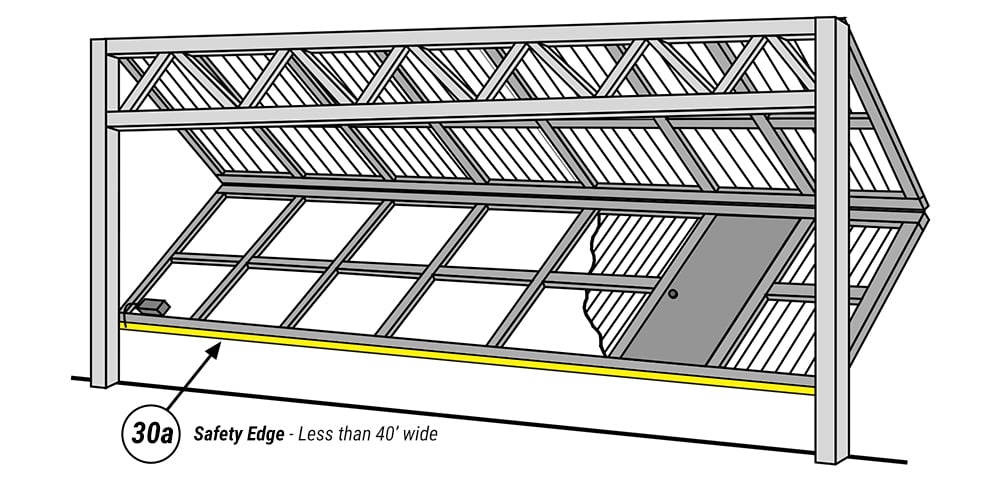 Single Safety Edge for Schweiss Garage Doors