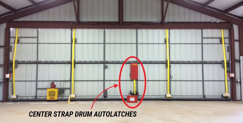 Bifold Center Strap Drum Auto Latches for your Farm Equipment Doors