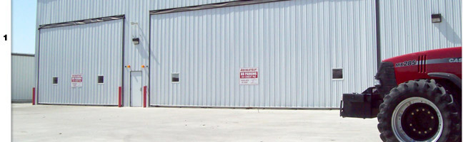 Hinton Equipment Shop has Hydraulic Doors to use with Machinery