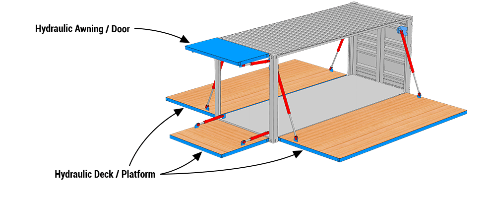 Schweiss Hydraulic Deck Doors