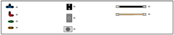 Key for plumbing installation schematic