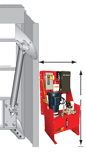 Schweiss Hydraulic door pump