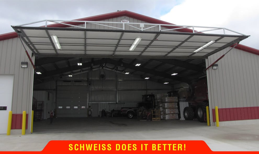 schweiss does Machine Shed Doors Better! 