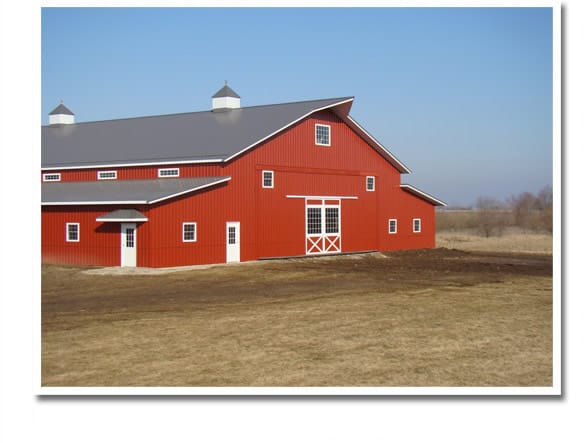 Big Red Shed - closed Schweiss door