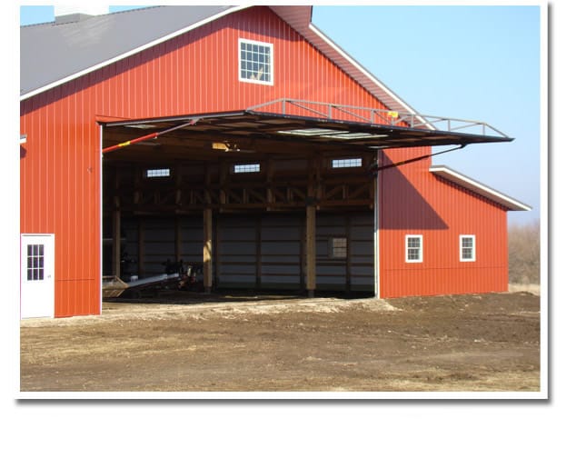 Big Red Shed - Open Hydraulic Door