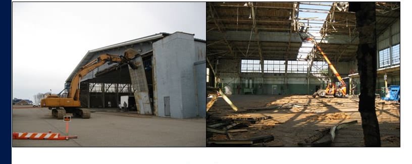Demolition of Michigan Hangar