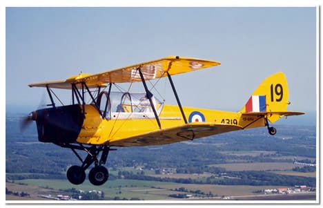 CAF and RAF trainer DH 82A Tiger Moth