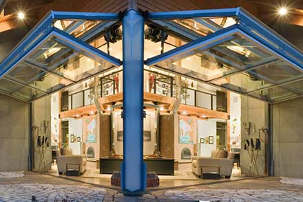 Bifold Door on restaurant patio