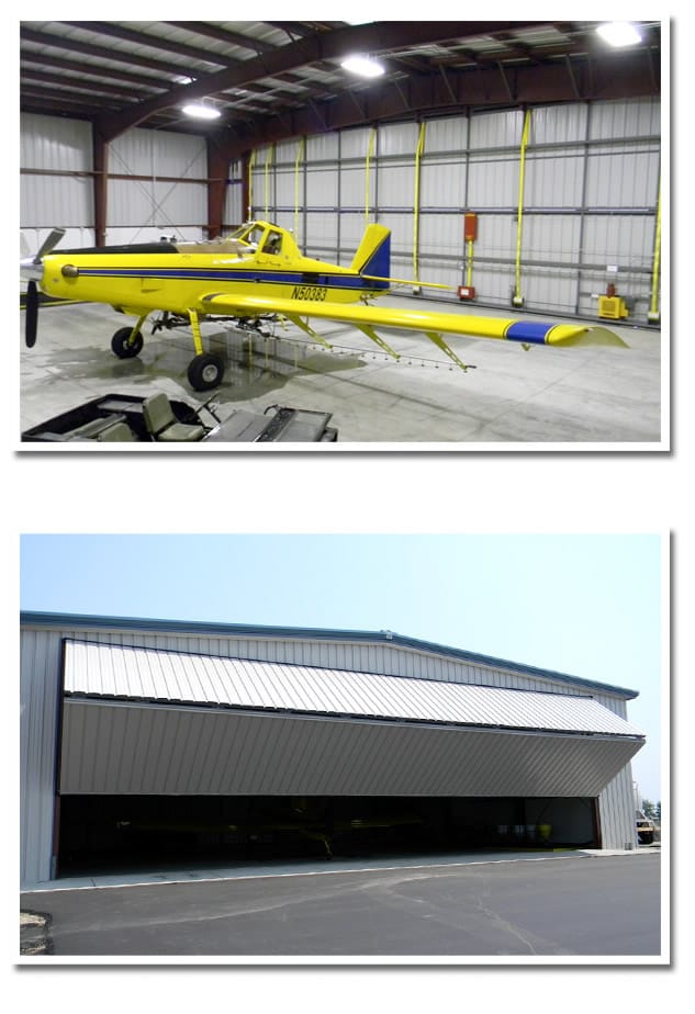 Air Tractor and Bifold Doors are an impressive combination for spray operation