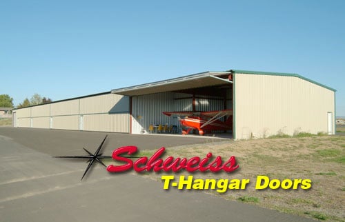 T-Hangar with Airplane Inside