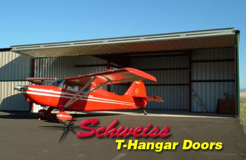T-Hangar with Airplane Outside