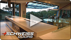 Custom Schweiss Designer Doors installed on Modern Homes