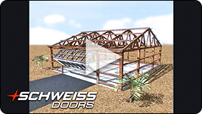 Schweiss Doors builds for building sidewall