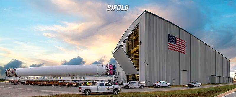 Bifold Rocket Hangar Doors