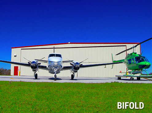Aviation Hangar Doors large enough for airplane or helicopter