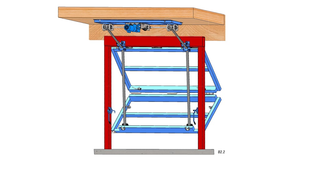 Inside View - Horizontal Top Drive with Manual Latch