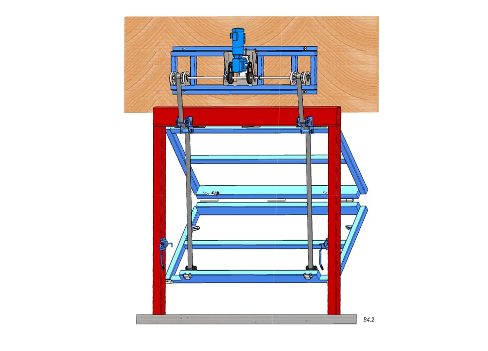 Inside View - Vertical Top Drive with Manual Latch