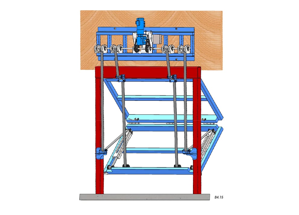 Inside View - Vertical Top Drive with Strap Latch