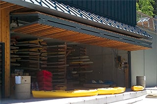 Lake Tahoe Boathouse doors