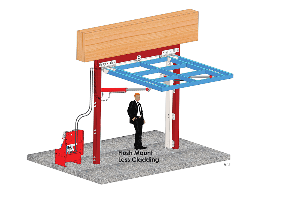 Flush Mount Less Cladding