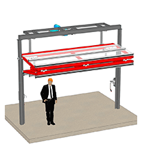 Horizontal Top Drive Liftstrap Pivot Doors