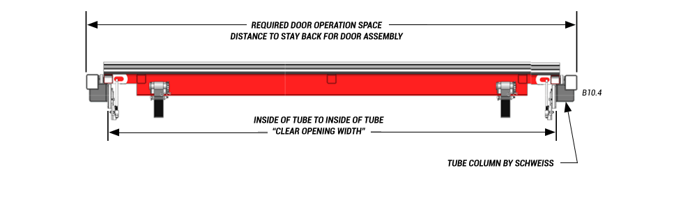 inside view of vertical top drive with manual latches