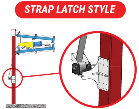 Schweiss strap latch style diagram
