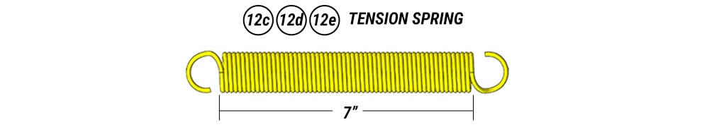 6 spring Auto Latch for bifolding Hangar doors 