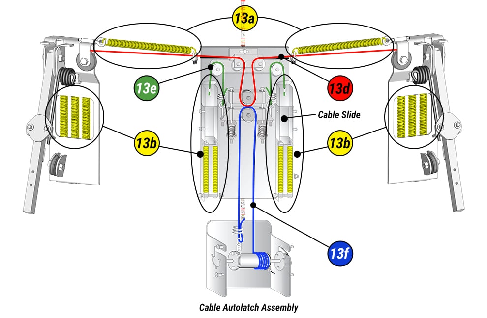 Cable Slide Latch parts for your Hangar Door Repair