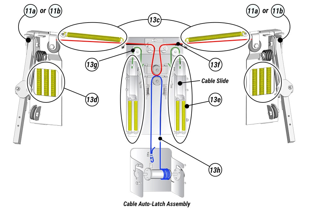 Cable Slide Latch parts for your Hangar Door Repair