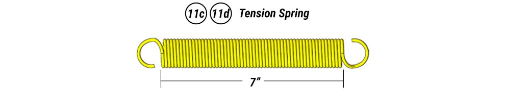 Tension springs available for your Schweiss executive airpark doors