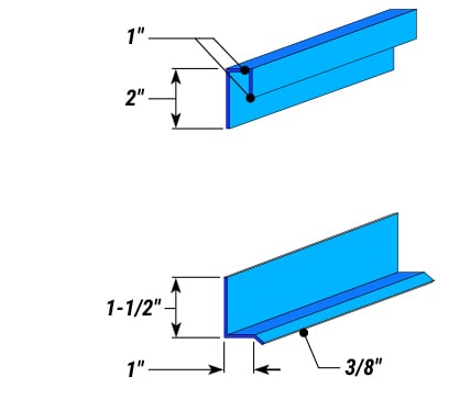 Flashing( J trim and Base Trim ) for Schweiss Aviation Hangar Doors