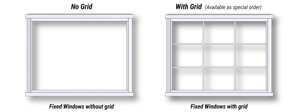 Fixed Windows available for Schweiss Church Doors