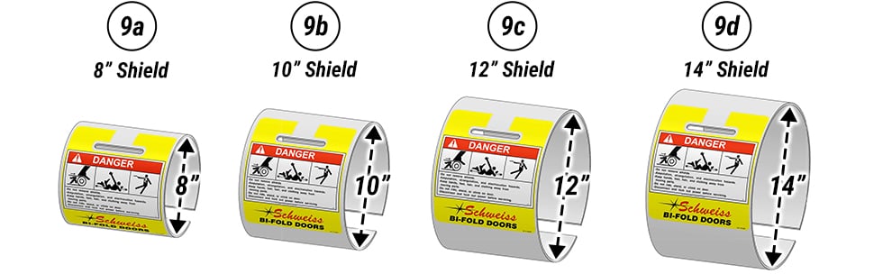 Lift Strap Shields for Schweiss bifolding liftstrap hangar doors