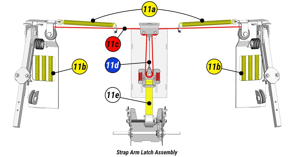 Strap Arm Latch kit for your fold Up strap doors