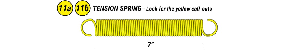 Tension springs available for your Schweiss executive airpark doors