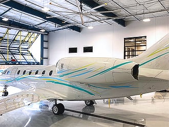 Schweiss Business Jet Hangar Doors - Side View