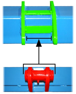 Schweiss wraparound hinge assembly with grease zerks