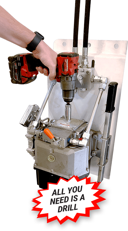 Schweiss Manual Hydraulic Pumps Only Need A Drill
