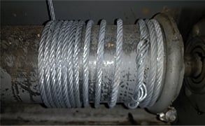Cables wrap unevenly