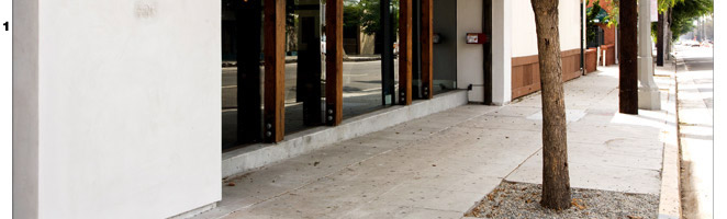 32' by 9' Bifold Door provides Security to the Storefront