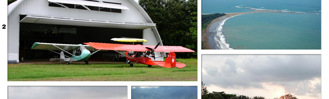 Multiple Planes outside of Bifold Hangar Door