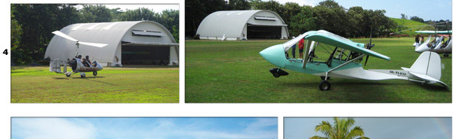 Hangar, Schweiss Door, and Aircraft in Costa Rica