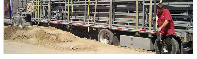 Semi-Load of Airport's Most popular door being unloaded