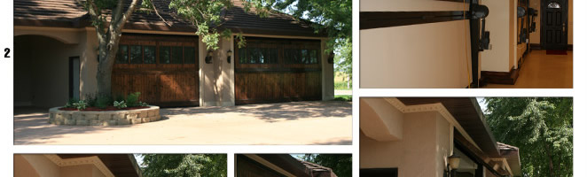 Custom Designer Doors with exterior wood cladding