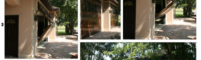 Custom Designer Doors with exterior wood cladding