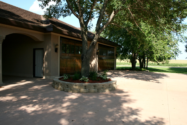 twin designer bifold garage doors