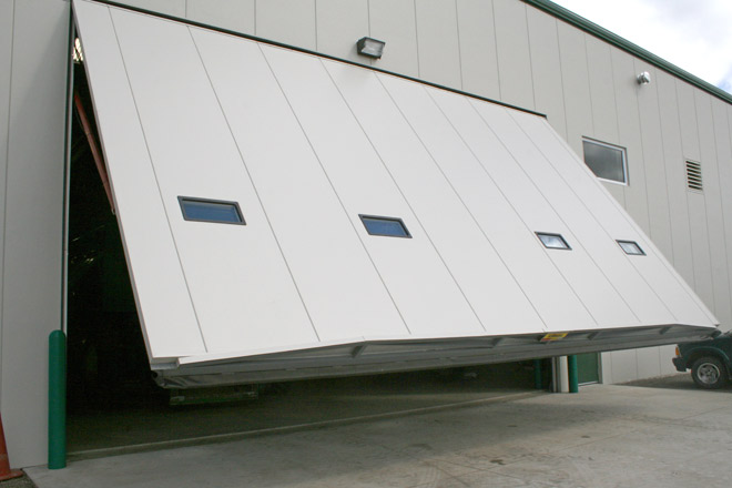 Hydraulic door at john deere dealership