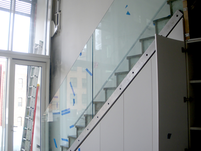 stairway next to designer gladd bifold door