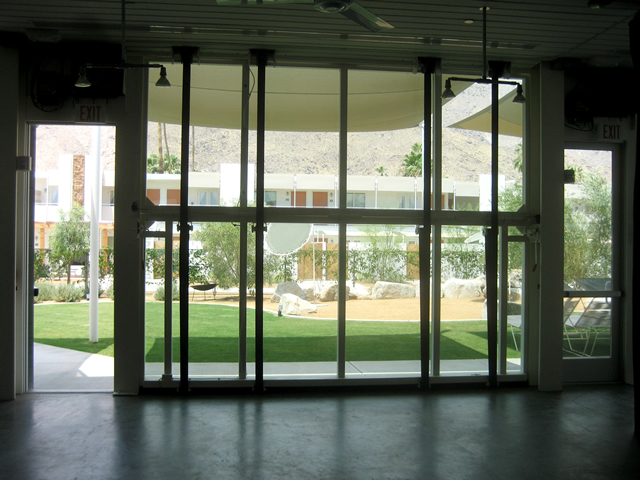 closed glass designer door